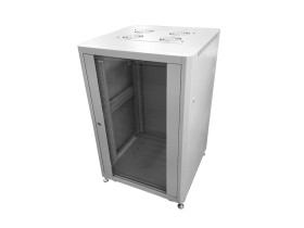 Шкаф напольный 19 Netko 42U серия Optima (600х800х2022), передняя дверь стекло, серый, разобранный (упакован в 3 коробки)