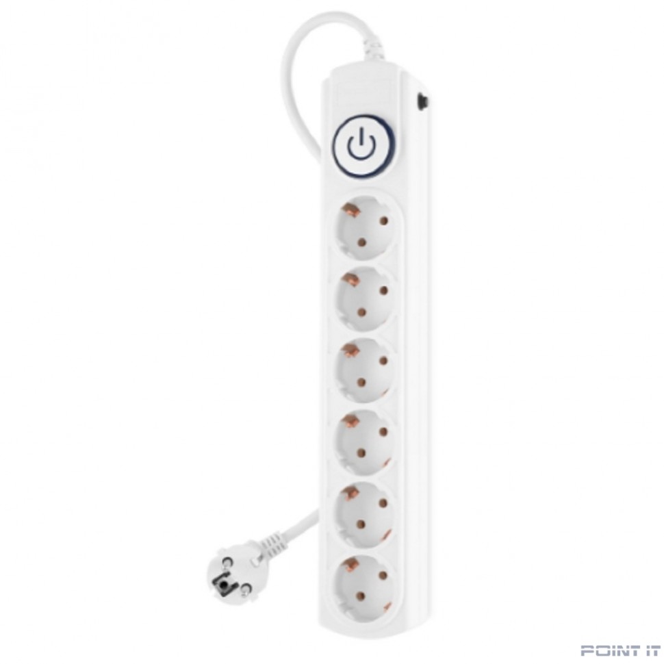 Ippon Сетевой фильтр BK-6-EU-3-10-W 6 розеток 3м белый