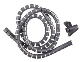 Органайзер  для проводов с инструментом для укладки, ID-25mm,  2м, пластик, серый NETKO Optima