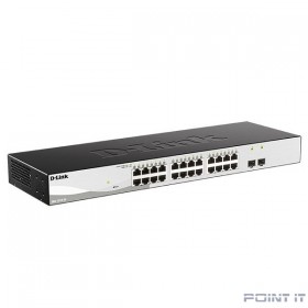 D-Link DGS-1210-26/F3A Настраиваемый коммутатор WebSmart с 24 портами 10/100/1000Base-T и 2 портами 1000Base-X SFP