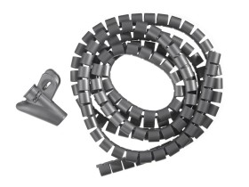 Органайзер  для проводов с инструментом для укладки, ID-15mm, 2м, пластик, серый NETKO Optima