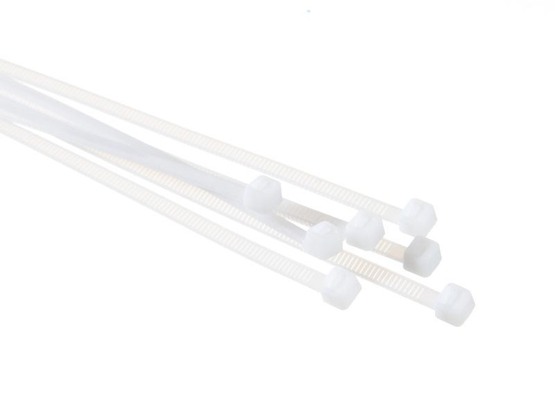 Стяжка нейлоновая 300*4.8 /100 шт (белая), NETKO Optima