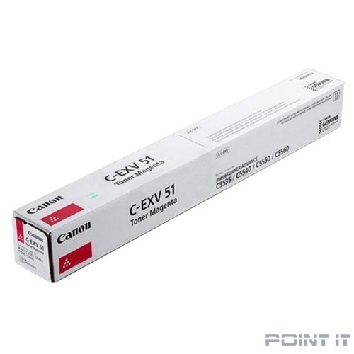 Тонер C-EXV 51L пурпурный для Canon iR ADV C55xx (26000 стр.)