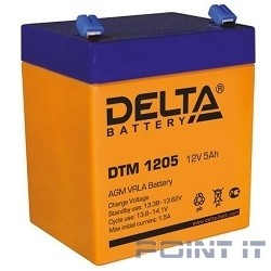 Delta DTM 1205  (5 А\ч, 12В) свинцово- кислотный аккумулятор  