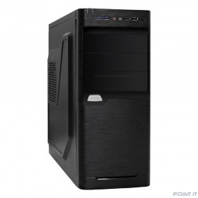Exegate EX272730RUS Корпус MiditowerXP-330U Black, ATX, <XP600, Black,120mm>, 2*USB+2*USB3.0, Audio