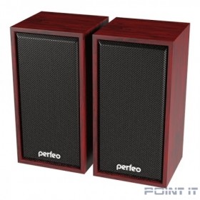 Perfeo колонки "CABINET" 2.0, мощность 2х3 Вт (RMS), махагон, USB	