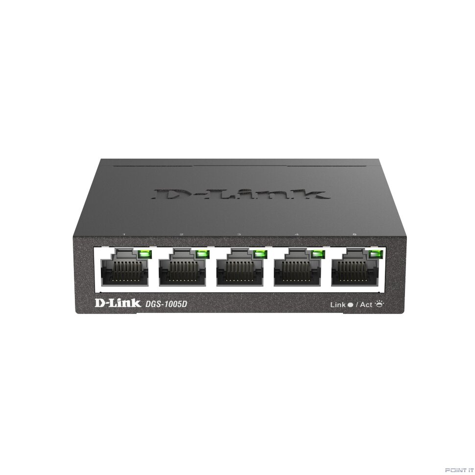 D-Link DGS-1005D/R1A Неуправляемый коммутатор с 5 портами 10/100/1000Base-T