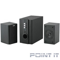 SVEN SPS-820,черная кожа/черный {2.1, 2 сат. + сабвуфер,18 Вт + 2 х 10 Вт (RMS) ,усил.- 20-20000 Гц}