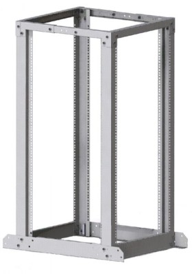 Стойка 24U двухрамная, (600x400-750x1250), раздвижная, серая, Netko М (упакована в 1 коробку)