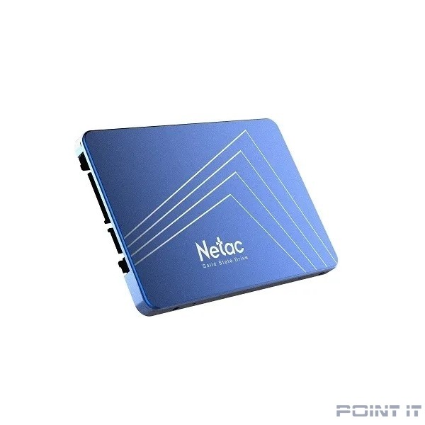 SSD 2.5" Netac 512Gb N600S Series <NT01N600S-512G-S3X> Retail (SATA3, up to 540/490MBs, 3D NAND, 140TBW, 7mm)