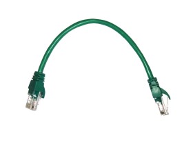 Патч-корд Technolink UTP4 cat 5e, 0,25м, ВС, LSZH, зеленый, литой коннектор