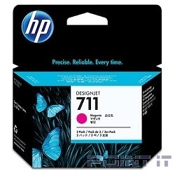 HP CZ135A Картридж №711, Magenta {Designjet T120/T520, Magenta (29ml 3 - pack)}