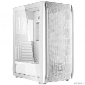 Ginzzu GL 185 White боковая дверца закаленное стекло на петлях на магнитах