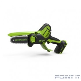 GreenWorks G24MCS10 Цепная мини пила аккумуляторная, 24V, 10см, без АКБ и ЗУ [2008207]