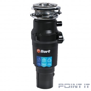 Bort Измельчитель пищевых отходов TITAN 7000 {Мощность л.с. 1 ; 780 Вт; 3,2 кг/мин; 3600 об/мин; 1000 мл; Металл ; набор аксессуаров 6 шт} [93413519]