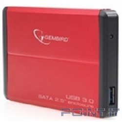 Gembird EE2-U3S-2-R Внешний корпус 2.5" Gembird EE2-U3S-2 , красный, USB 3.0, SATA