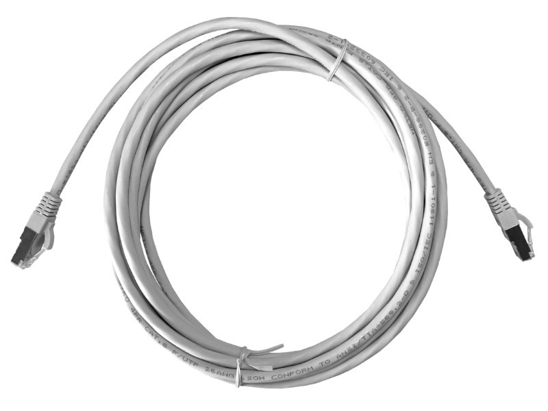 Патч-корд FTP4 cat.6, 5.0м, литой коннектор, серый, LSZH, NETKO Expert CKC