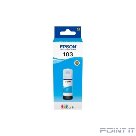 EPSON C13T00S24A Контейнер с голубыми чернилами для L3100/3101/3110/3150/3151, 65 мл.(cons ink)