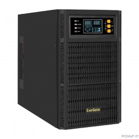 Exegate EX296949RUS ИБП On-line ExeGate PowerExpert TL-3000.72V.LCD.AVR.3SH.USB.RS232.SNMP <3000VA/3000W, On-Line, PF=1, LCD, 3*Schuko, RS232, USB, SNMP-slot, встроенные батареи 12V 7.2Ah - 6шт, возмо