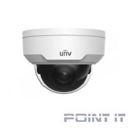 Uniview IPC324SR3-DVPF28-F Видеокамера IP Купольная антивандальная: фикс. объектив 2.8мм, 4MP, Smart IR 30m, Mic, WDR 120dB, Ultra 265/H.264/MJPEG, Smart функции,  Alarm: 1 in/1 out, Audio: 1 in/1 out