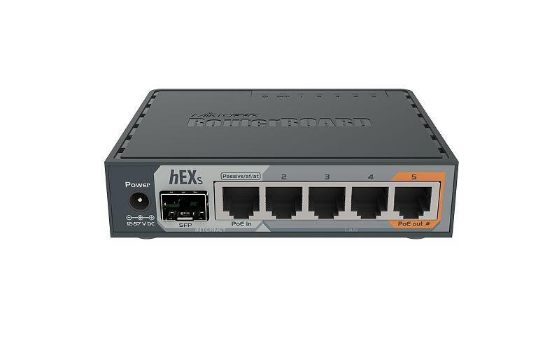 Маршрутизатор 10/100/1000M 5PORT HEX S RB760IGS MIKROTIK