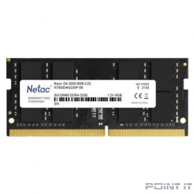 Модуль памяти для ноутбука SODIMM 8GB DDR4-2666 NTBSD4N32SP-08 NETAC