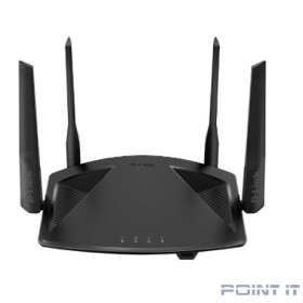 D-Link DIR-X1860/RU/R1A Wi-Fi 6 маршрутизатор AX1800, 1000Base-T WAN, 3x1000Base-T LAN