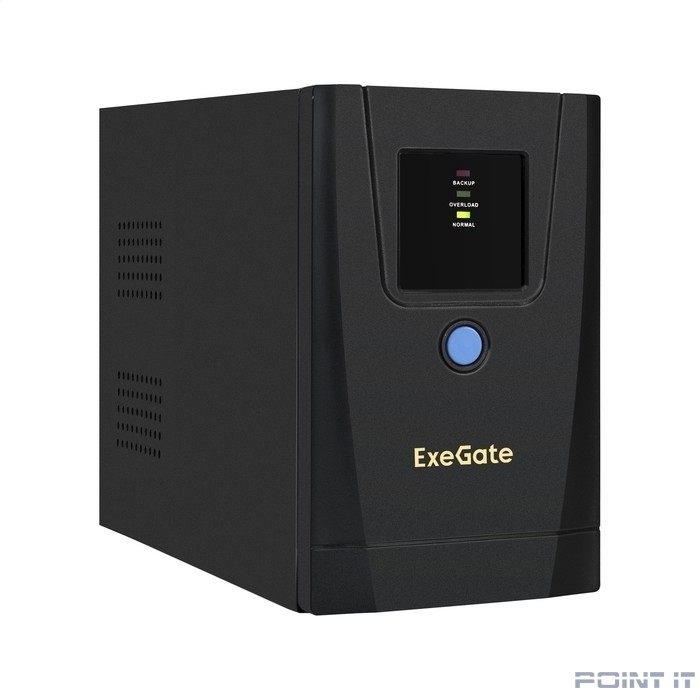 Exegate EX292777RUS ИБП ExeGate SpecialPro UNB-900.LED.AVR.1SH.2C13 <900VA/500W, LED, AVR,1*Schuko+2*C13, металлический корпус, Black>