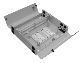 Корпус кросса оптического настенного 24 порта, сплайс-кассета, металлический, (380х90х350мм) РАСПРОДАЖА