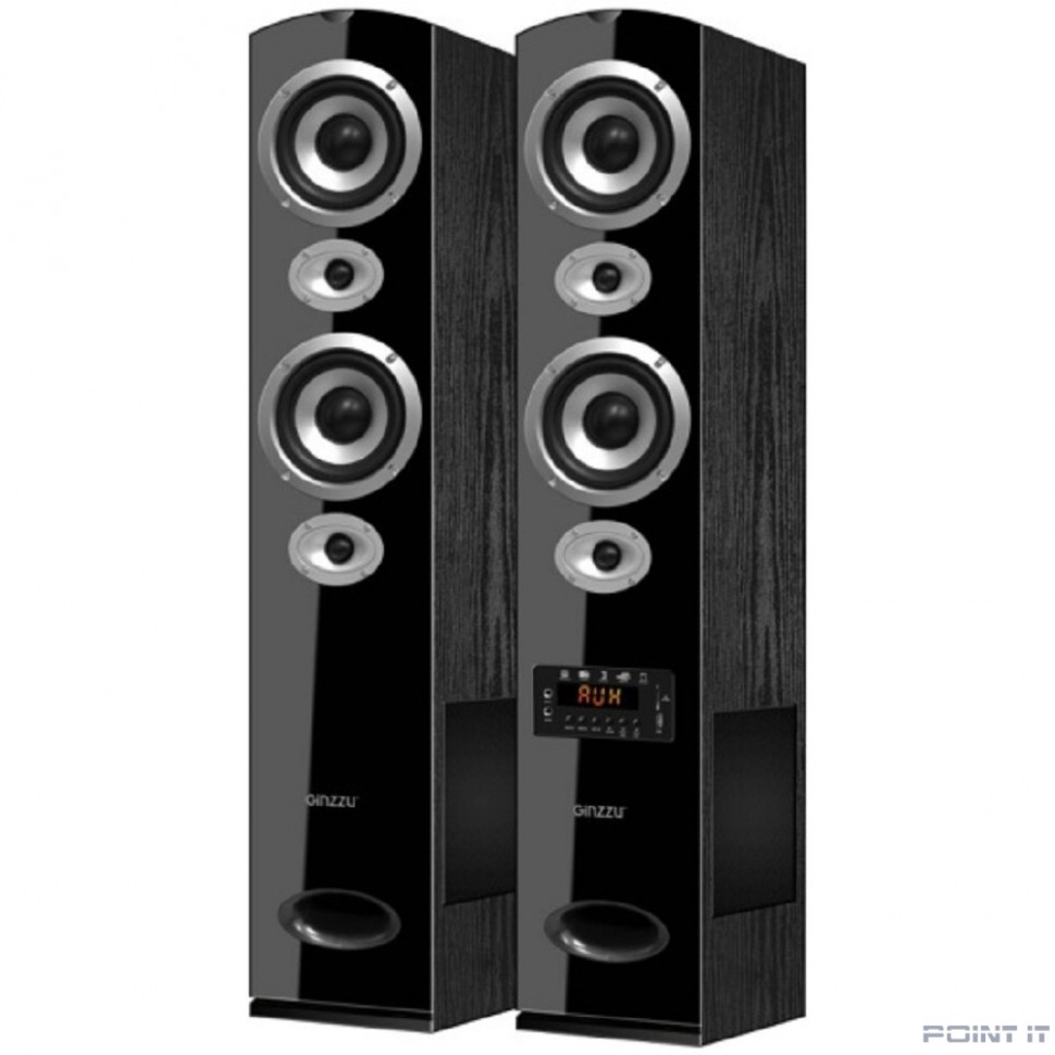 Ginzzu GM-328, Акустическая система 2.0, 2x100W/BT/USB/SD/FM/AUX/ДУ