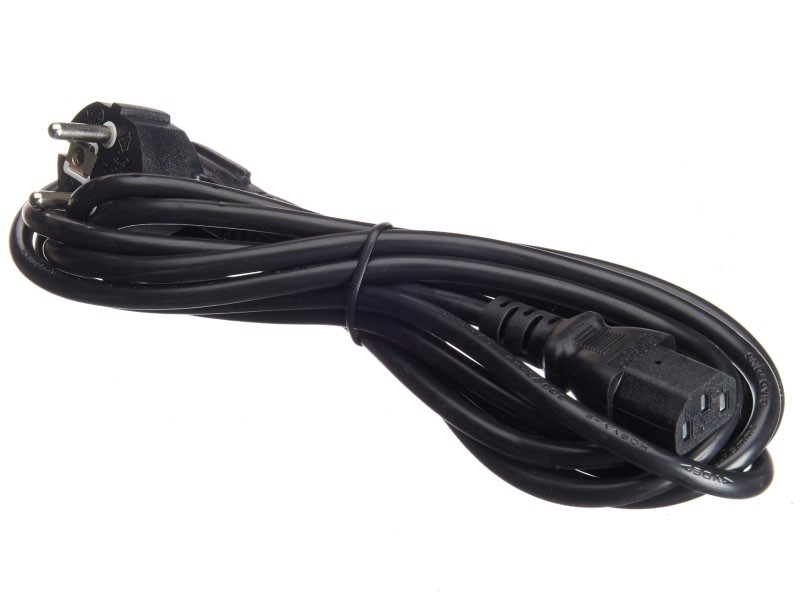 Кабель питания (евровилка - штекер IEC C13) 3*0,75мм2, 3м, черный, NETKO Optima