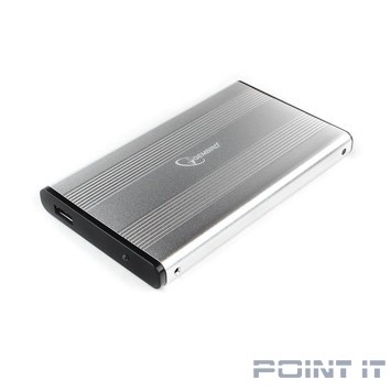 Gembird EE2-U3S-5-S Внешний корпус 2.5" серебро, USB 3.0, SATA, до 2 Тб, металл
