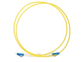 Патч-корд оптический соединительный LC-LC/UPC SM Simplex 3.0мм 9/125, 1м, LSZH