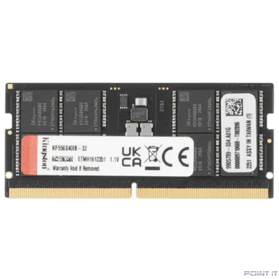 Модуль памяти для ноутбука Kingston KF556S40IB-32 DDR5 32GB
