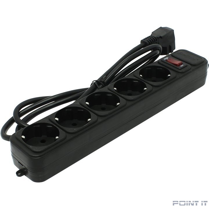 Exegate EX266859RUS Сетевой фильтр Exegate SP-5-1.5B (5 розеток, 1.5м, евровилка, черный)