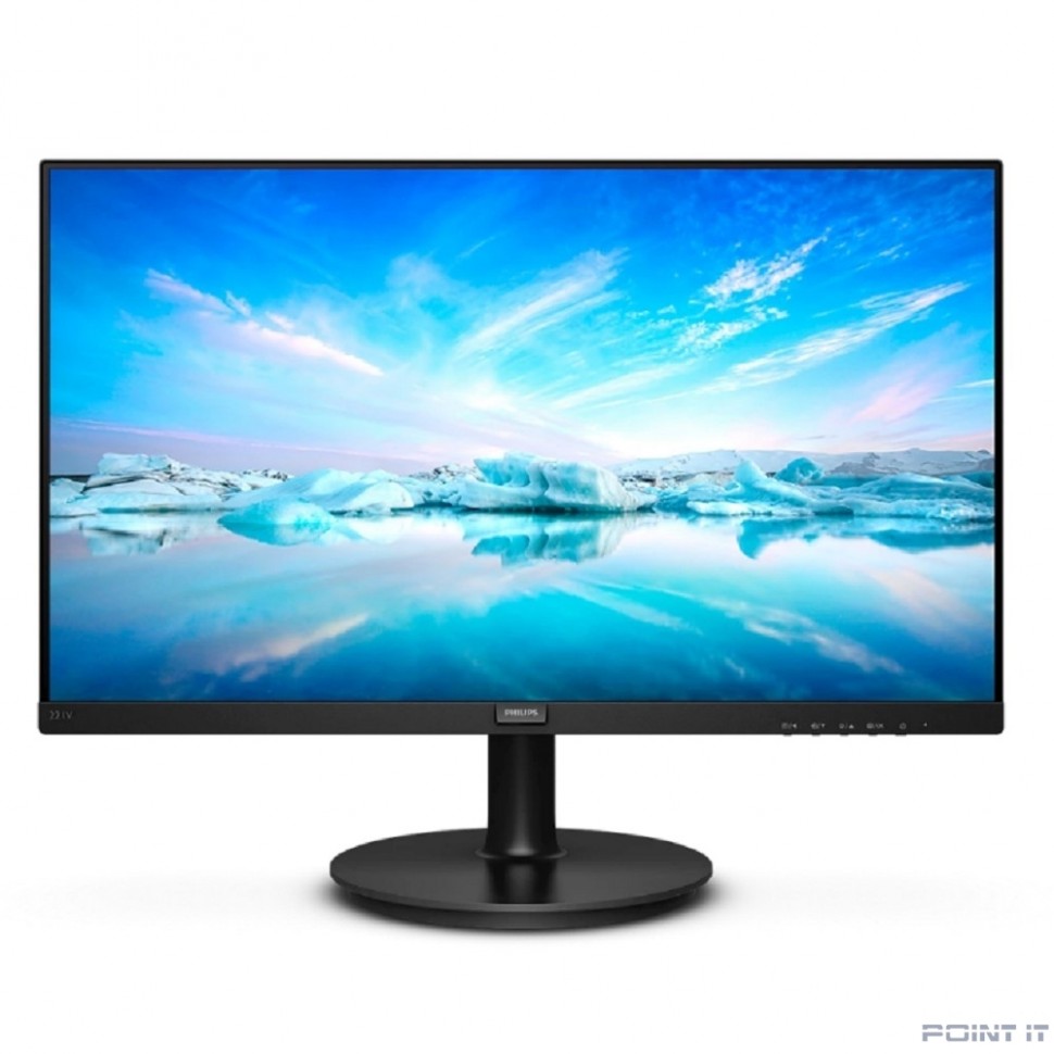 Монитор Монитор Philips 21.5" 221V8 (00/01) Black (VA, 1920x1080, D-sub+HDMI, 4 ms, 178°/178°, 250 cd/m, 3000:1) (760182)