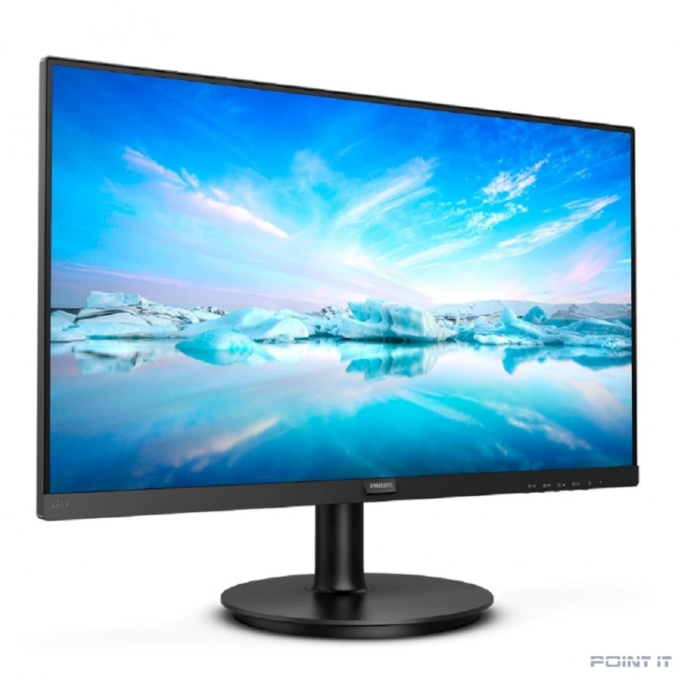 Монитор Монитор Philips 21.5" 221V8 (00/01) Black (VA, 1920x1080, D-sub+HDMI, 4 ms, 178°/178°, 250 cd/m, 3000:1) (760182)