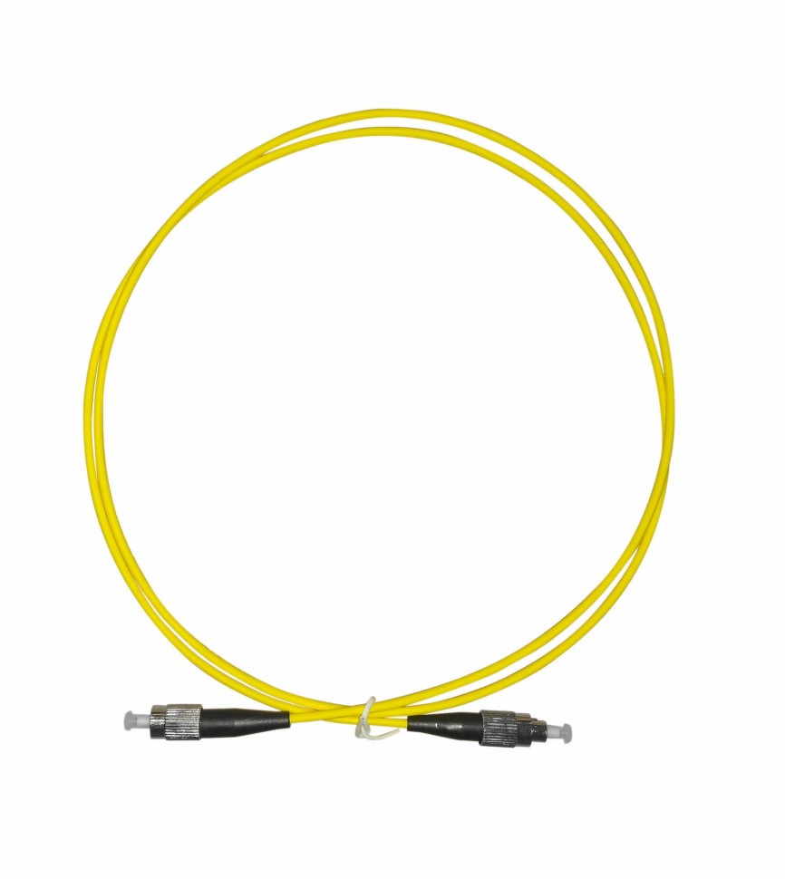 Патч-корд оптический соединительный FC-FC/UPC SM Simplex 3.0мм 9/125, 1м, LSZH