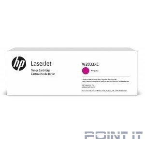 Картридж лазерный HP 415X W2033XC пурпурный (6000стр.) для HP CLJ Ent Flow M681z/682z/681f/681dh (техн.упак)