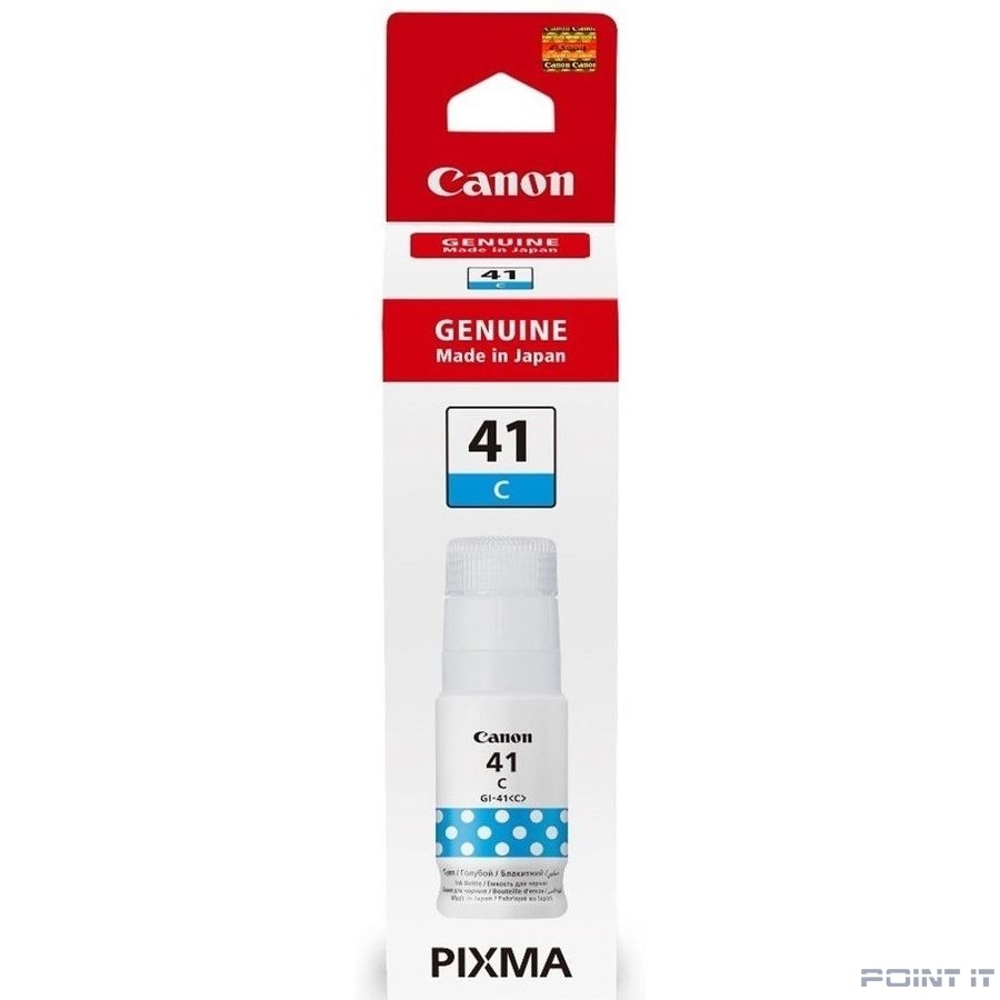 Картридж струйный Canon GI-41C 4543C001 синий (70мл) для Canon Pixma G3460