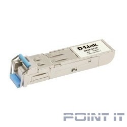 D-Link 331R/20KM/A1A WDM SFP-трансивер с 1 портом 1000BASE-BX-U (Tx:1310 нм, Rx:1550 нм) для одномодового оптического кабеля