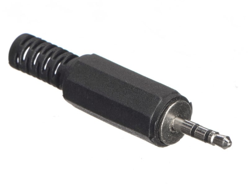 Штекер 2.5 стерео (пластик), NETKO Optima