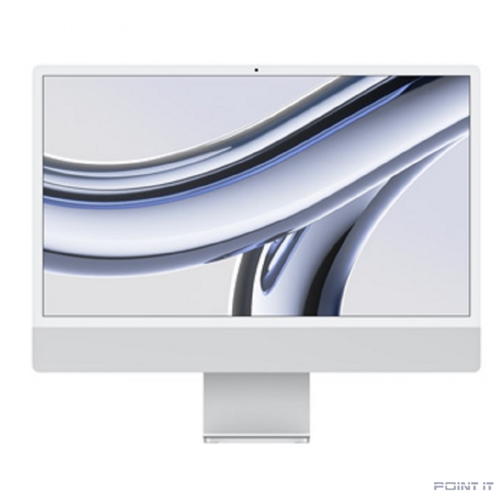 Apple iMac 24 2023 [Z19E0001L] (КЛАВ.РУС.ГРАВ.) Silver 24" Retina 4.5K {Apple M3 8C CPU 10C GPU/16GB/1TB SSD/Ethernet/без переходника на EU арт.11007065}