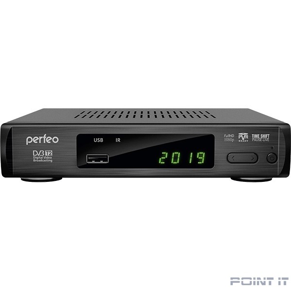 Perfeo DVB-T2/C приставка "LEADER" для цифр.TV, Wi-Fi, IPTV, HDMI, 2 USB, DolbyDigital, пульт ДУ [PF_A4412]