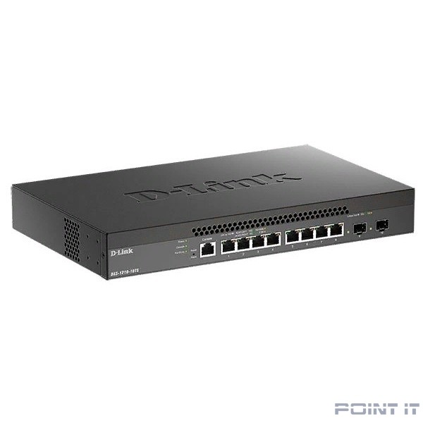 D-Link DXS-1210-10TS/B1A PROJ Настраиваемый L2+ коммутатор с 8 портами 10GBase-T и 2 портами 10GBase-X SFP+