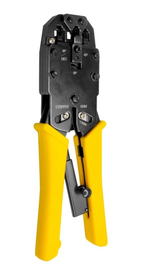 N-2008R Мультифункциональный инструмент для обжима 8p8c(RJ-45), 6p6c(RJ-12), 4p4c, NETKO Optima  