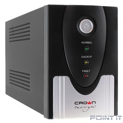 CROWN ИБП CMU-SP650IEC USB {650VA\390W, корпус металл, 1x12V/7AH,6*IEC С13, AVR 140-290V, съёмный кабель } [CM000001862]