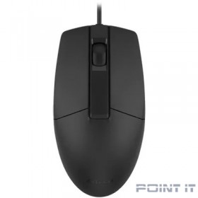 Мышь проводная A4Tech OP-335S black (USB, оптическая, 1200dpi, 3but, silent) (OP-335S)