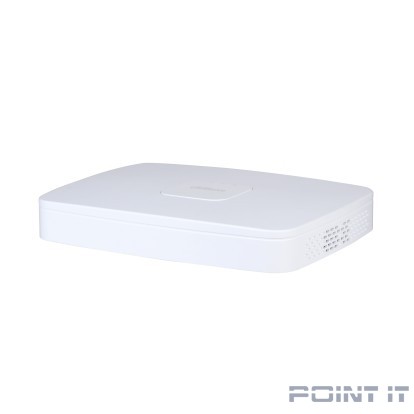 DAHUA DHI-NVR4108-8P-EI 8-канальный IP-видеорегистратор c PoE, 4K, H.265+, видеоаналитика, входящий поток до 256Мбит/с, 1 SATA III до 16Тбайт