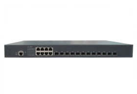 Управляемый коммутатор L2++ GIGALINK уровня 2, 12 портов 1/10G BaseX SFP+, 8 портов 1000BaseT, 1 Консольный, Резервный БП (опция)